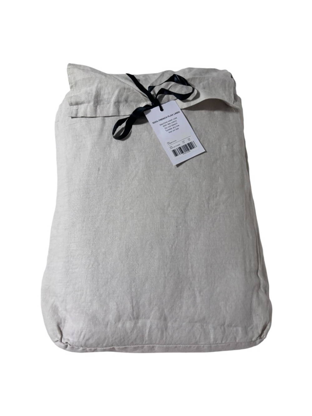 SIJO French Flax Linen LuxeWeave Sheet Set 4 piece Fog Full NWT
